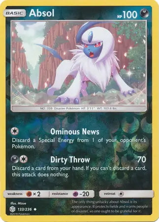 Cosmic Eclipse Absol #133/236 reverse holo